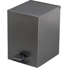 Mey İthalat System Pedallı Kare Çöp Kovası 3 Lt Füme 262X245X180 mm Füme Tek Ebat BA4055 031 Bbn-Bbn