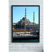 Mey İthalat Postermanya (PSTER13945) Yeni Camii Çerçeveli Tablo (21X30CM)