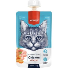 Mey İthalat Wanpy Taze Tavuklu ve Havuçlu Kedi Et Ezmesi 90 gr