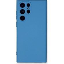Bezos Galaxy S24 Ultra Kılıf Nano Içi Kadife Silikon - Mavi