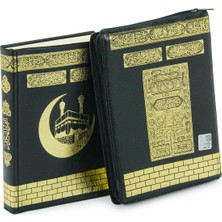 Mey İthalat Kabe Desenli Deri Çantalı Arapça Kuranı Kerim