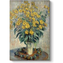 Mey İthalat Claude Monet - Kudüs Enginar Çiçekleri Tablosu 30 x 45