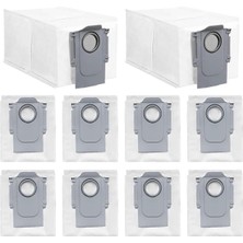 Mey İthalat Qrevo S/qrevo Maxv/qrevo Pro/qrevo C/qrevo L/qrevo S/qrevo Curv/qrevo Master/qrevo Maxv/qrevo Plus/qrevo Slim Roborock ile Uyumlu Toz Çöp Torbası Yedek Parça Aksesuarı Seti-10 Adet