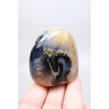 Healcrystal Merlinit Doğal Şekil | Cilalanmış Dendritik Opal Şaman Taşı | Büyü ve Ikiliğin Taşı | Doğal Dendrit Kristali