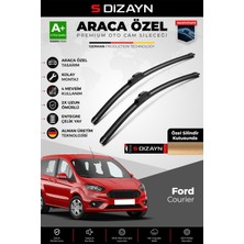 S-Dizayn Ford Courier Ön Cam Silecek Seti 2014-2023 Premium Araca Özel 70-40 cm  A+ Kalite