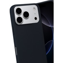 Bezos iPhone 17 Pro Max Nano Içi Kadife Silikon - Siyah