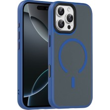 Bezos iPhone 16 Pro Max Megane Magsafe Kapak - Lacivert