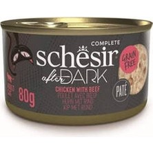 Bezos After Dark Pate Tavuk Etli ve Sığır Etli Tahılsız Yetişkin Kedi Konservesi 80 gr