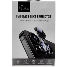 Bezos iPhone 16 Pro Max Pvd Metal Kamera Lens - Gümüş
