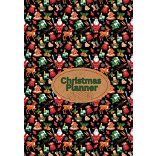 Mey İthalat Christmas Planner: Santa, Reindeer, Gingerbread House And Tree Print