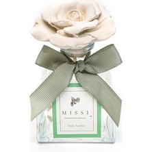 Mey İthalat 130 ml Lotus Şişe Seramik Taşlı Palo Santo Oda Kokusu