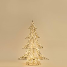 Mey İthalat Ulu LED Işıklı Ağaç Dekor 98 cm Altın