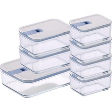 Mey İthalat Neoflam Perfect Seal Cam Saklama Kabı Seti, 7 Parça
