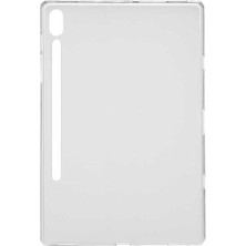Mey İthalat Psr Aksesuar Renksiz (T737-T736-T733-T730) Kılıf Tablet Süper Silikon Kapak-Renksiz Galaxy Tab S7 Fe Lte ile Uyumlu