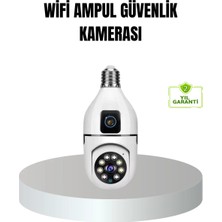 Bezos Wifi Ampul Güvenlik Kamerası 1080P Full Hd Gece Görüşlü ve Hareket Algılamalı