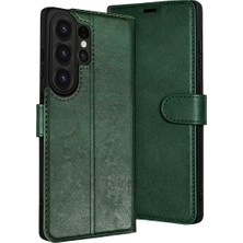 Bezos Galaxy S26 Ultra Trend S Plus Kapaklı Kılıf - Yeşil