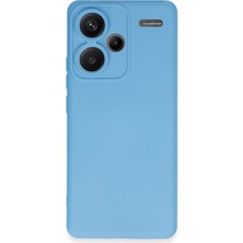 Bezos Note 13 Pro Plus Kılıf Nano Içi Kadife Silikon - Mavi
