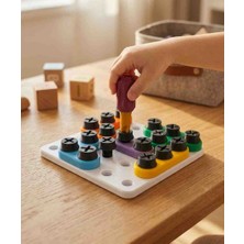 Montessori Vida Sök Tak Oyuncağı Eğitici Beceri Tahtası Çocuk Zeka Gelişim Oyunu Tornavida Seti