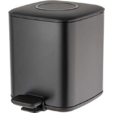 Mey İthalat System Pedallı Siyah Çöp Kovası 9 Lt / 310X230X310 mm