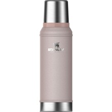 Mey İthalat Stanley Classic Legendary Vakumlu Çelik Termos, Pembe Kuvars (Hammertone Rose Quartz), 0.94 Litre
