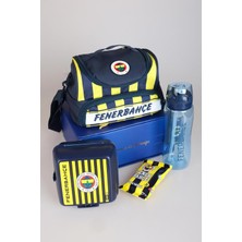 Mey İthalat Fenerbahçe Yeni Sezon Lisanslı Çubuklu 3 Bölmeli Beslenme ÇANTASI,700 ml Trıtan Matara,2 Katlı Beslenme Kutusu
