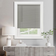Mey İthalat Akülü Işık Filtreleme Mini Stor Perde - 76 cm Genişlik, 150 cm Uzunluk, 2,5 cm Çıta Boyutu - Gri - Akülü Gıı Morningstar Yatay Pencere Panjurları Achim Home Decor Tarafından