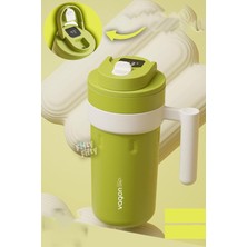 Mey İthalat Vagonlife 600 ml LED Sıcaklık Göstergeli Akıllı Çelik Termos Kulplu -Kahve BARDAĞI-MUG-FFVGN2009