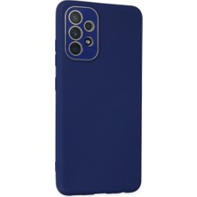 Bezos Galaxy A53 5g Kılıf Lansman Glass Kapak - Sky Blue