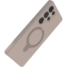 Bezos Galaxy S23 Ultra Regal Magsafe Standlı Kapak - Titan Gri