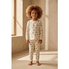 Bony Socks Çocuk Koala Desenli Pijama Takımı Ekru