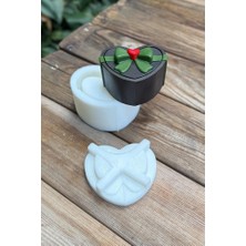 Mey İthalat Kalp Paket Kapaklı Silikon Kap Kalıbı