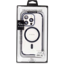Bezos iPhone 15 Pro Max Hilton Magsafe Kapak - Siyah