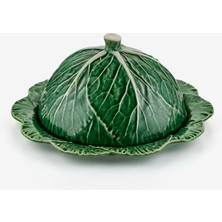 Bordallo Pinheiro Cabbage Yeşil Seramik Servis Tabağı 35 cm