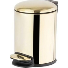 Mey İthalat System Pedallı Gold Çöp Kovası 3 Lt / 265X203X203 mm