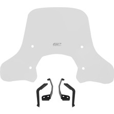 GP Kompozit Lambretta V125 / V200 2021-2023 Uyumlu Ön Cam Şeffaf - 43 cm