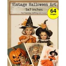 Mey İthalat Independently Published Vintage Halloween Art 5x7 Inches, 64 Images: For Framing, Crafting And More!