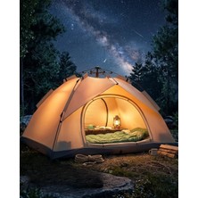 Bezos Çift Katmanlı Kamp Çadırı Otomatik Kurulum Suya Dayanıklı Outdoor Çadır