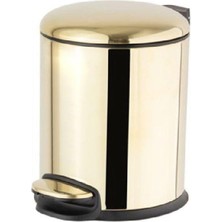 Mey İthalat System Pedallı Gold Çöp Kovası 5 Lt / 310X230X205 mm