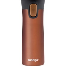 Mey İthalat Contigo Üniseks Pinnacle Snapseal Termo Paslanmaz Çelik Yalıtımlı KUPA,KAHVERENGI,420 ml