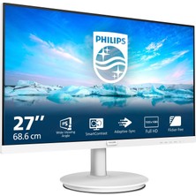 Mey İthalat Philips 271V8AW- 27 Inç Fhd Beyaz Monitör, 75Hz, 4ms, Va, Hoparlörler, Adaptivesync, Titreşimsiz, Parlama Önleyici (1920 x 1080, 250 Cd/m², Hdmı)