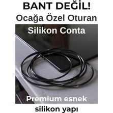 Mey İthalat Ankastre Ocak- Indüksiyon Ocak- Sızdırmaz Silikon Conta – Bant Değil, Çıkarılabilir & Yıkanabilir – 60-75 cm Ocak Uyumlu Ankastre Ocak- Indüksiyon Ocak Kenar Silikonu (Siyah)