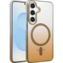 Bezos Galaxy S25 Glossy Magsafe Kapak - Çöl Titanyum