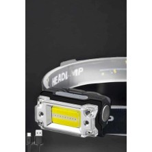 Bezos Kafa Lambası LED Fener Pratik Taşınabilir Ayarlanabilir USB Şarjlı