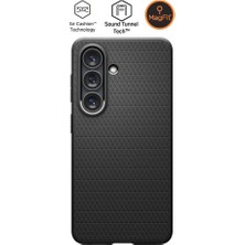 Spigen Galaxy S26 Plus ile Uyumlu Kılıf Liquid Air Mag Fit Kaymaz Dokulu Yüzey Siyah Kapak - ACS11043 (Spigen TR Garantili)
