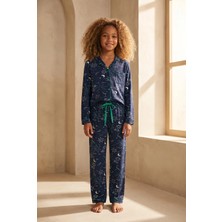 Bony Socks Kız Çocuk Blue Harmony Pijama Takımı Lacivert