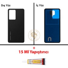 Arsking General Mobile Yapıştırıcı 24 Pro Siyah Yapıştırıcı B-7000 Yapıştırıcı Arka Kapak Arka Cam Batarya Kapağı Lazer Kesim Kapak Pil Kapağı Back Cover