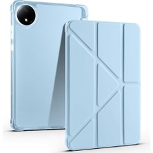 Mey İthalat Zore Xiaomi ile Uyumlu Redmi Pad Se 8.7 Kılıf Zore Tri Folding Kalem Bölmeli Standlı Kılıf Mavi