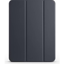 Mey İthalat Zore Apple ile Uyumlu iPad Pro 11 2024 Zore Smart Cover Kalem Bölmeli Standlı 1-1 Kılıf Siyah
