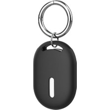 Mey İthalat Xiaomi Ile Uyumlu Mi Tag Için Silikon Yumuşak Kılıf Anahtarlık Için Kılıf Çizilmeye ve Düşmeye Karşı Koruma Anahtar Bavul Evcil Hayvan Araç Motor Için Uygun (Siyah)