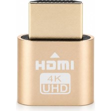Mey İthalat Primex PX-5245 HDMI Dummy Plug 4K UHD Sanal Monitör Emülatörü, HDMI Ekran Kartı Dummy Adaptör, Mining Rig, Bitcoin, Headless Pc ve Uzaktan Erişim Için Monitör Taklit Aparatı